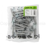 Diblu cap inecat cu surub cui Technox - 6x 40 Polipropilena Gri - 40 buc/Punga Plastic