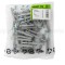 Diblu cap inecat cu surub cui Technox - 6x 40 Polipropilena Gri - 40 buc/Punga Plastic