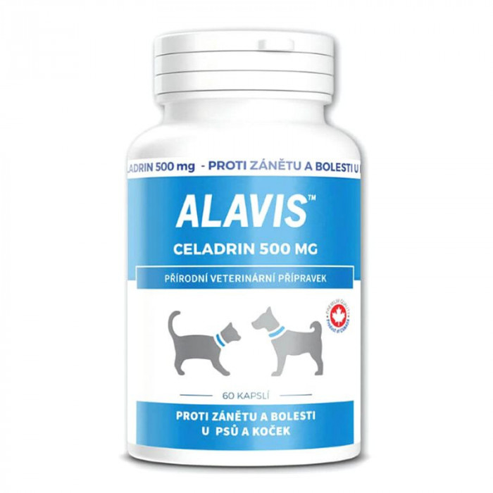ALAVIS Celadrin - analgezic și antiinflamator pentru pisici și c&acirc;ini, 60 tablete.