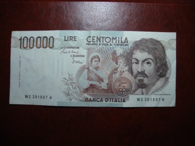 ITALIA 100.000 LIRE 1983 SUPERBA MAI RARA foto