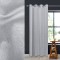 Perdea Decorativă, Model Gri, Dimensiuni 140x260 cm, Inele 4 cm, Material Poliester
