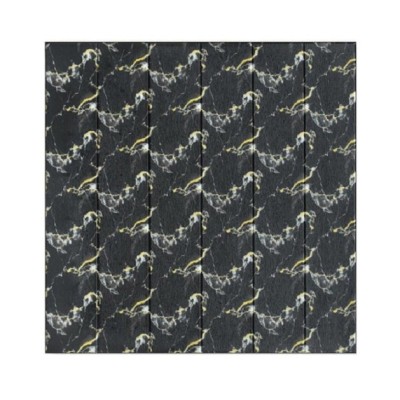 Set 10 placi tapet 3d, flippy, 70 x 70 cm, grosime 3 mm, din rasina, tip placi de lemn, suprafata acoperita 4.9 mp, negru foto