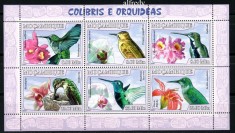 MOZAMBIC 2007, Fauna, Flora, Pasari, serie neuzată, MNH