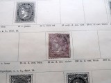 Timbru vechi Spania 50 Mil&eacute;simas de Escudo, Regina Isabella II, ștampilat (cca. 1867) -A42