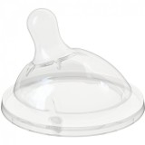 Tetina, Chicco, Natural Feeling, din Silicon, Debit mediu, Varsta 2+ Luni, Transparenta