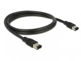 Cablu FireWire 6 pini la 6 pini 1m, Delock 82573