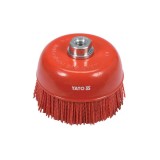 Perie cupa 125mm m14 nylon Yato YT-47787