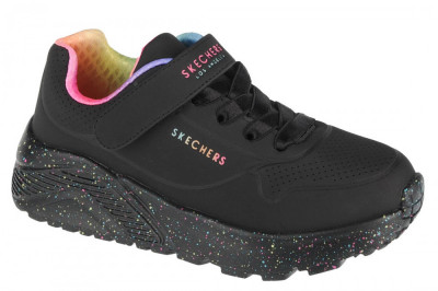 Pantofi pentru adidași Skechers Uno Lite Rainbow Specks 310457L-BKMT negru foto