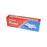 Joc Remi de Societate 104 Piese Plastic, 4 Table + Picioare Suport, Joc Logic Familie, Copii 6+ Ani