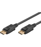 Cablu DisplayPort - DisplayPort V2.0 1m 8K/60Hz 4K/120Hz Full HD 1080p/240Hz negru Goobay 58532