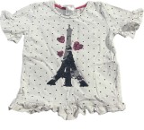 Cumpara ieftin Bluza Fetiță Albă cu Buline Negre, Mărimea 104, Second Hand