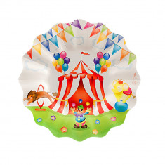 Farfurii petrecere copii 21 cm Circus Party, Radar 63423, Set 8 buc foto