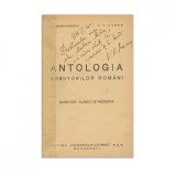 I. A. Bassarabescu, Vasile V. Haneș, Antologia scriitorilor rom&acirc;ni, cu dedicație lui V. V. Haneș, două volume colligate