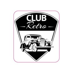 Abtibild &quot;CLUB RETRO&quot; Cod:TAG 053 / T2 Automotive TrustedCars