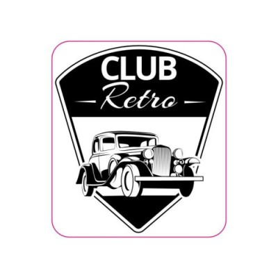 Abtibild &amp;quot;CLUB RETRO&amp;quot; Cod:TAG 053 / T2 Automotive TrustedCars foto