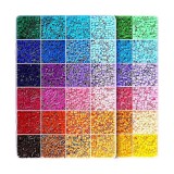 Kit de Margele Perle, Flippy, Set DIY 3D din 48 de Culori, 4000 de piese, Instrumente pentru Margele Incluse, 2.6 mm in cutie, Multicolor