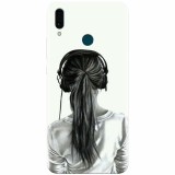 Husa silicon pentru Huawei Y9 2019, Girl With Headphone