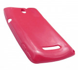 Husa silicon rosie pentru Sony Xperia E (C1505) / Sony Xperia E Dual Sim (C1605)