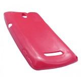 Husa silicon rosie pentru Sony Xperia E (C1505) / Sony Xperia E Dual Sim (C1605)