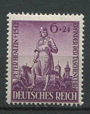 Deutsches Reich 1942 - Peter Henlein, neuzat foto