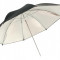 Umbrela studio reflexie silver - black 91cm