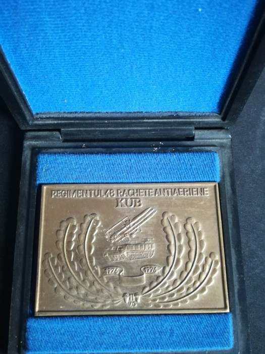 Placheta Regimentul 48 Rachete Antiaeriene KUB Placheta Regimentul 48 Rachete Antiaeriene KUB