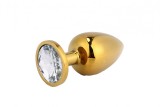 Dildo metalic Rosy Medium White Diamond