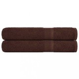 VidaXL Prosoape pentru saună 2 buc Maro 80x200 cm 360 g/m&sup2; 100% bumbac