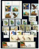 Portugalia - Lot timbre neuzate, tematica fauna, animale, majoritatea păsări