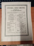 AS - PARTITURA - HANSEL UND GRETEL - E. HUMPERDINCK