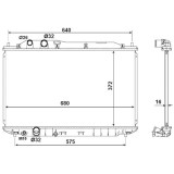 Radiator racire Honda Civic (Fa/Fg) Usa, 2006-2011, Motorizare 1, 6 83kw; 1, 8 103kw Benzina, tip climatizare Cu/fara AC, cutie Manuala, tip Denso, d