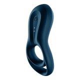 Inel de Penis Dublu Epic Duo Albastru Bluetooth Control Free App, Satisfyer