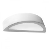 Lampă De Perete Atena Albă Ceramică 1 Bec Semicircular Modern De Interior