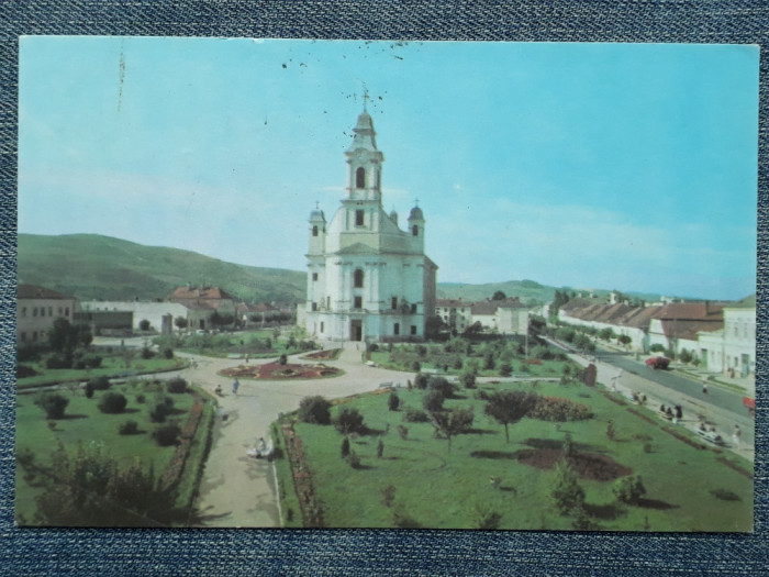 610 - Gherla Piata Libertatii / carte postala vedere circulata