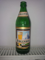 Sticla Bere Bergenbier cu eticheta, anii 1990 foto