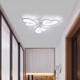Lustra LED BLOSSOM 40W cu telecomanda, 3 petale, dimabila, alb