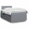 vidaXL Pat box spring cu saltea, gri deschis, 120x190 cm, textil 3287388