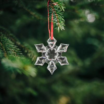 Ornament de Crăciun - set de cristale de gheață acrilice - 6 buc / pachet foto