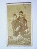 Fotografie pe carton 105 x 63 mm Franz Duschek-Bucuresci circa 1880, Alb-Negru, Romania pana la 1900, Portrete
