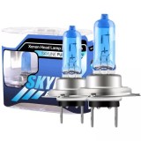 Cumpara ieftin Set 2 Becuri Halogen H7 Xenon Look 12V 55W , Lumina Alba 5000K