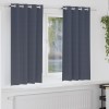 VidaXL Perdele cu perdele 2 pcs Antracit 175 x 140 cm Poliester