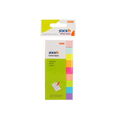 Stick Index Hartie Color 50 X 12 Mm, 9 X 50 File/set, Stick&amp;quot;n - 9 Culori Neon foto