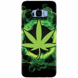 Husa silicon pentru Samsung S8 Plus, GreenFlames