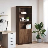 vidaXL Dulap &icirc;nalt Stejar Maro 70x35x180 cm Lemn Prelucrat - Dulap Living, Baie, Bucatarie, Hol