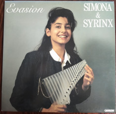 DISC LP: SIMONA &amp;amp; SYRINX - EVASION (SIMONA &amp;amp; SIMION STANCIU) [CARRERE, 1989] foto