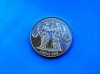 Medalie Franta 2000 Trecerea la Euro, Rara, 40mm. Argintata, Colectie Numismatica