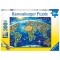 Ravensburger - Puzzle harta lumii 300 piese