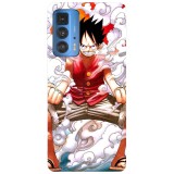 Husa compatibila cu Motorola Moto G71 5G model Luffy one piece, Silicon, TPU, Viceversa, Transparent, Carcasa