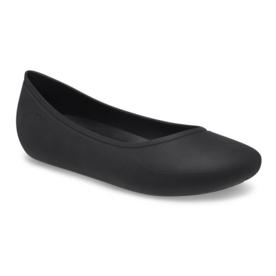 Balerini Crocs Brooklyn Flat Negru - Black foto