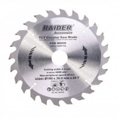 Disc pentru fierastrau circular Raider 190x24Tx30mm